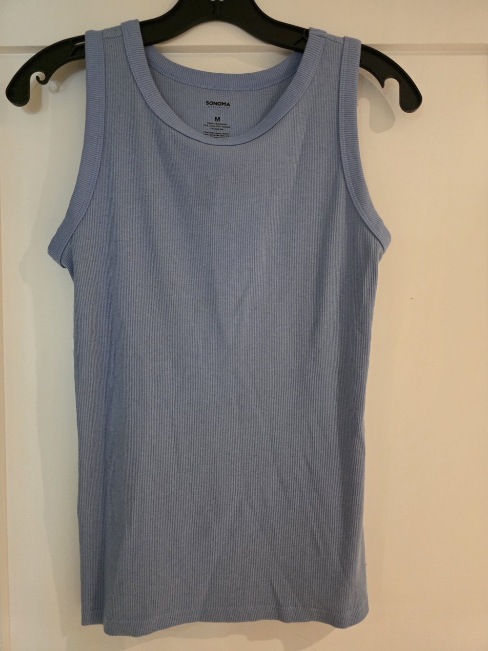 SONOMA Light Blue Ribbed Tank Top - Women's